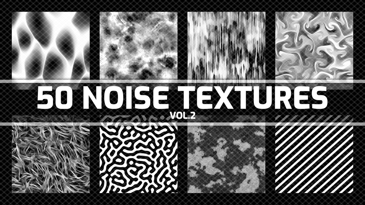 Media 1 for listing Noise Texture Pack - 50 Tiling Textures for VFX & Shaders - Vol.2