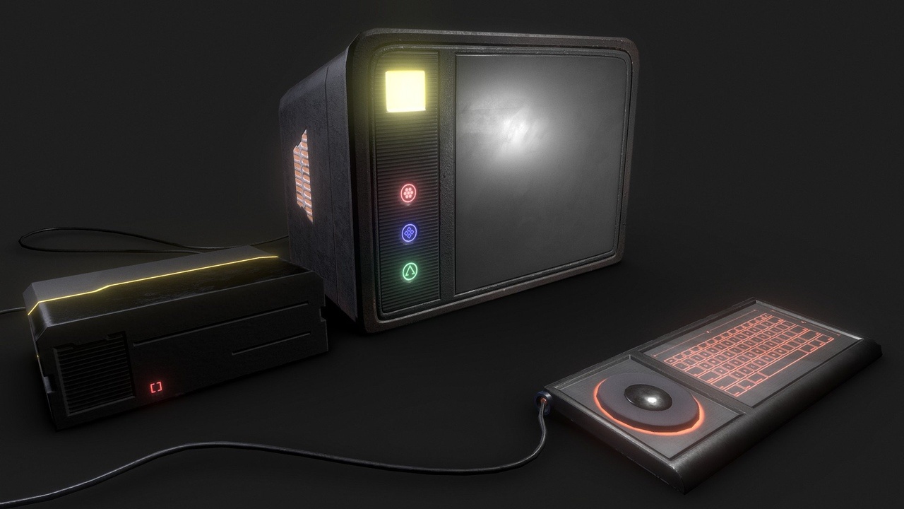 Cyberpunk Computer (low poly) | Fab