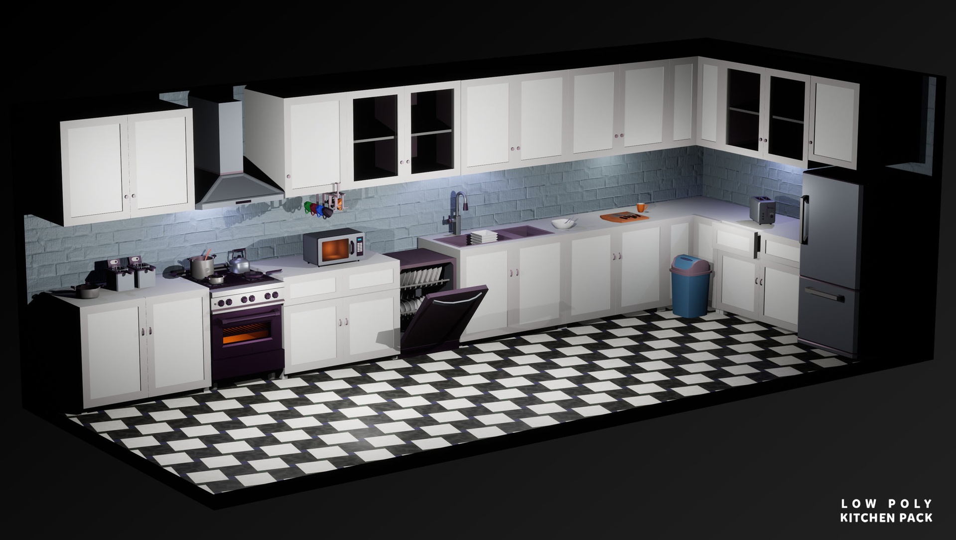Media 1 for listing Low Poly Kitchen