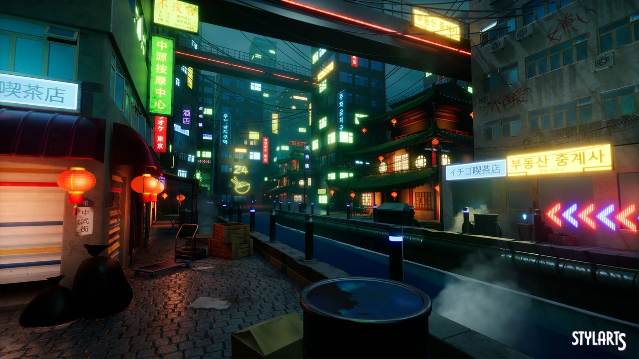 商品 Stylized China Town ( Stylized Stylised Chinese China China City Lowpoly Asian ) 的媒体 1