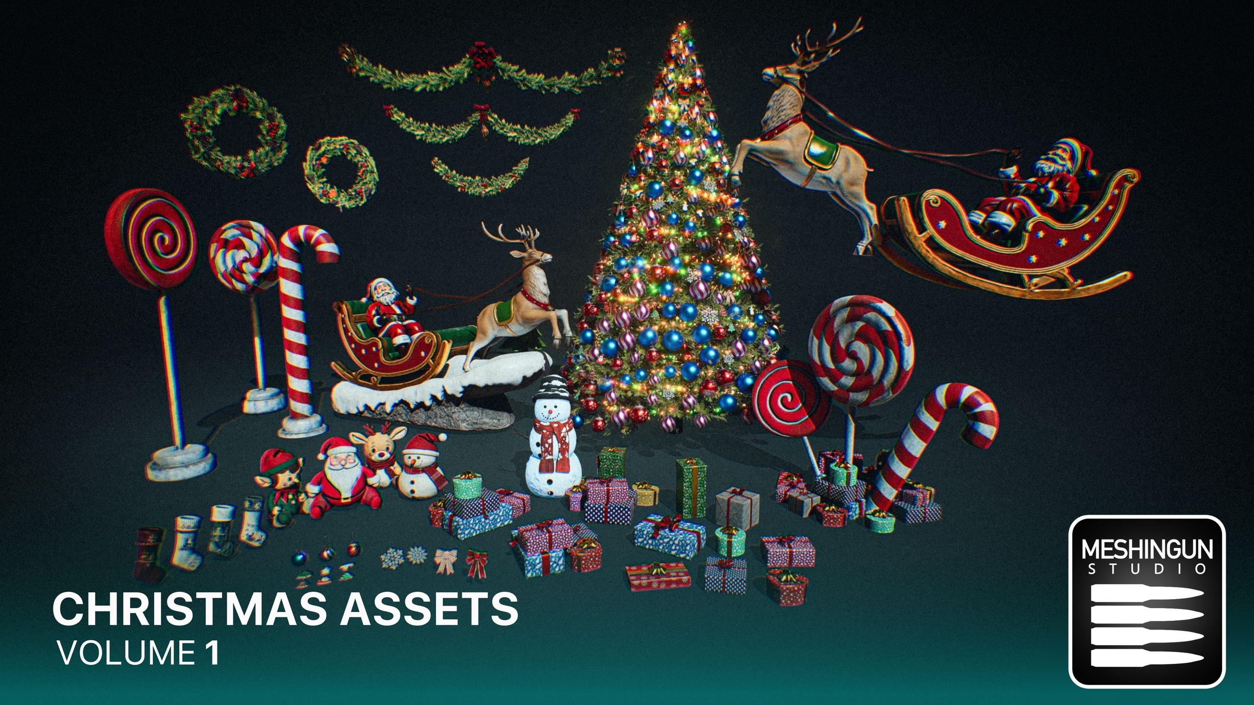 Media 1 for listing Christmas Assets Volume 1
