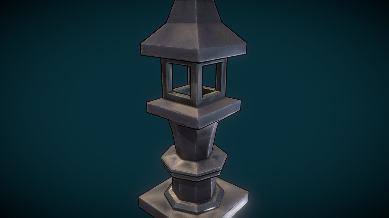 Media 1 for listing Stylized Pagoda for Video Games