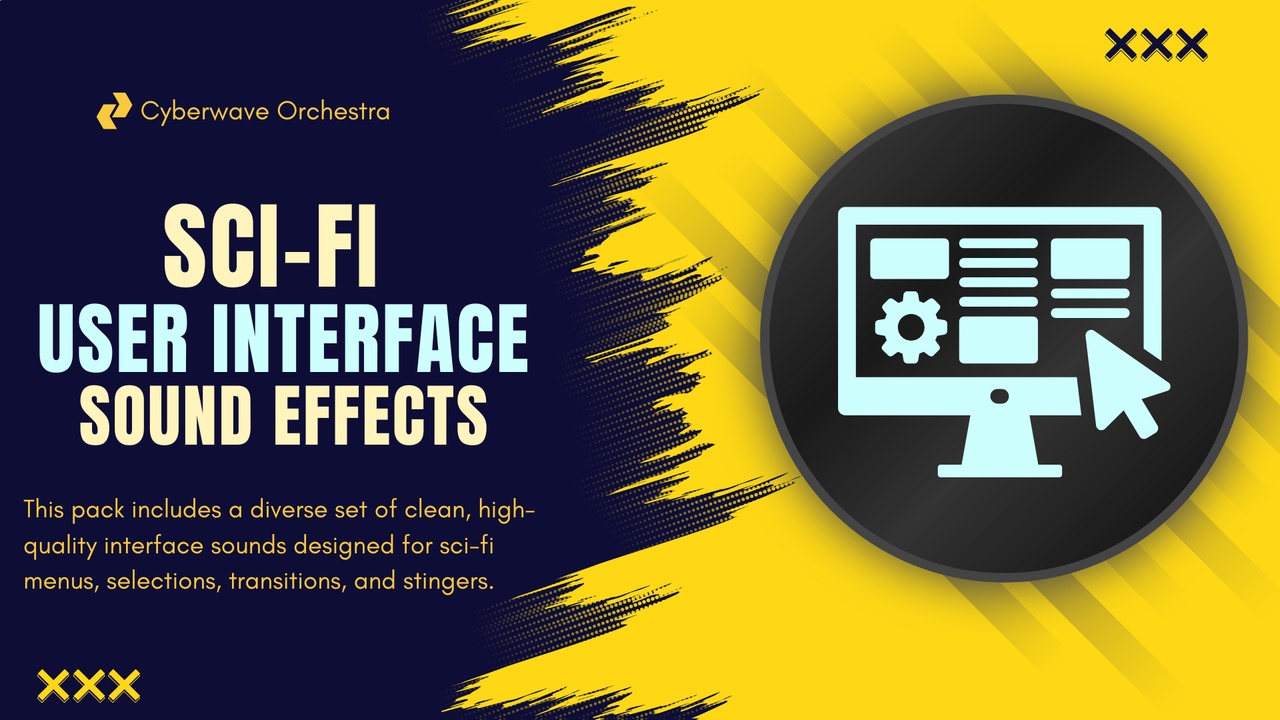 Media 1 for listing Sci-Fi UI and Button Sound Effects Pack