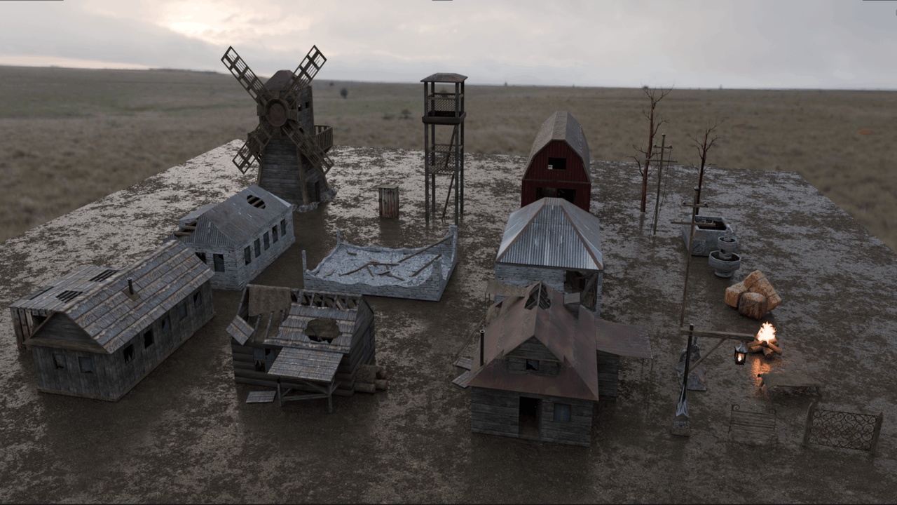 Media 1 for listing Ruined Old Village (Available on FAB)