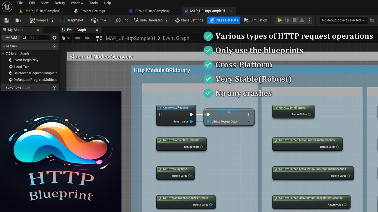 Media 1 for listing UE-Http(UEHttp, Http Blueprint for UE)