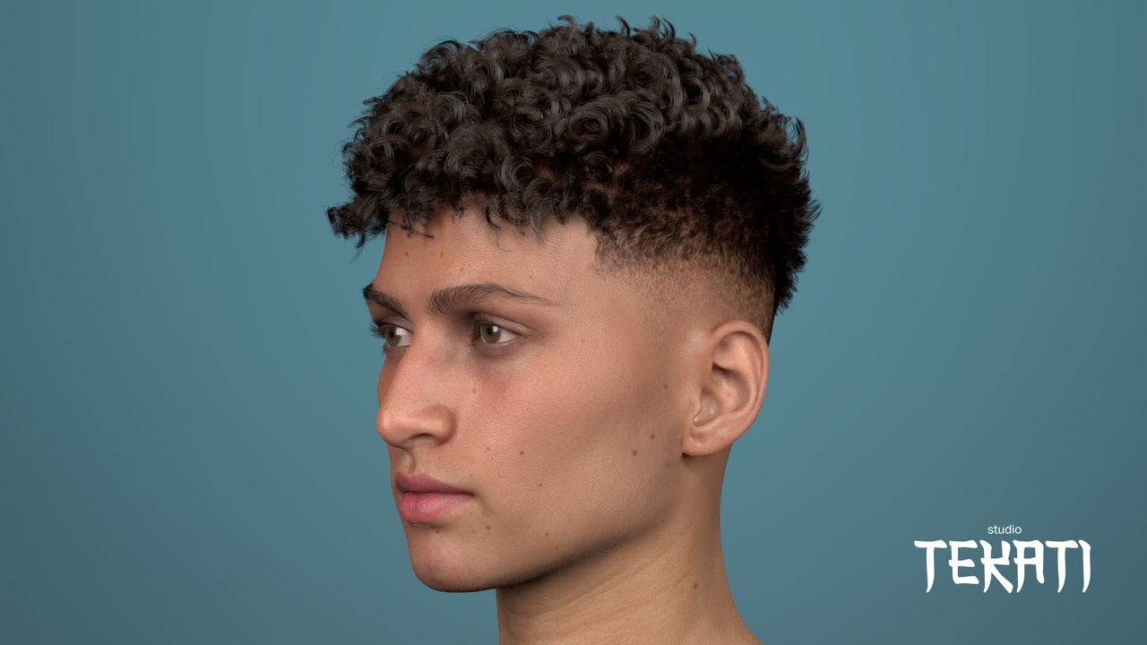 Media 1 for listing MetaHuman Short Curl Crop Fade