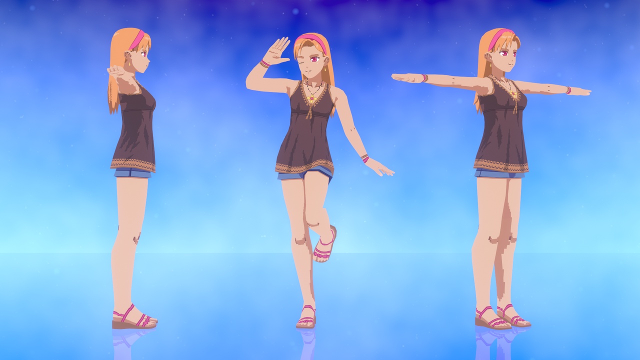 Media 1 for listing Anime 3D Pixelart - Kaede