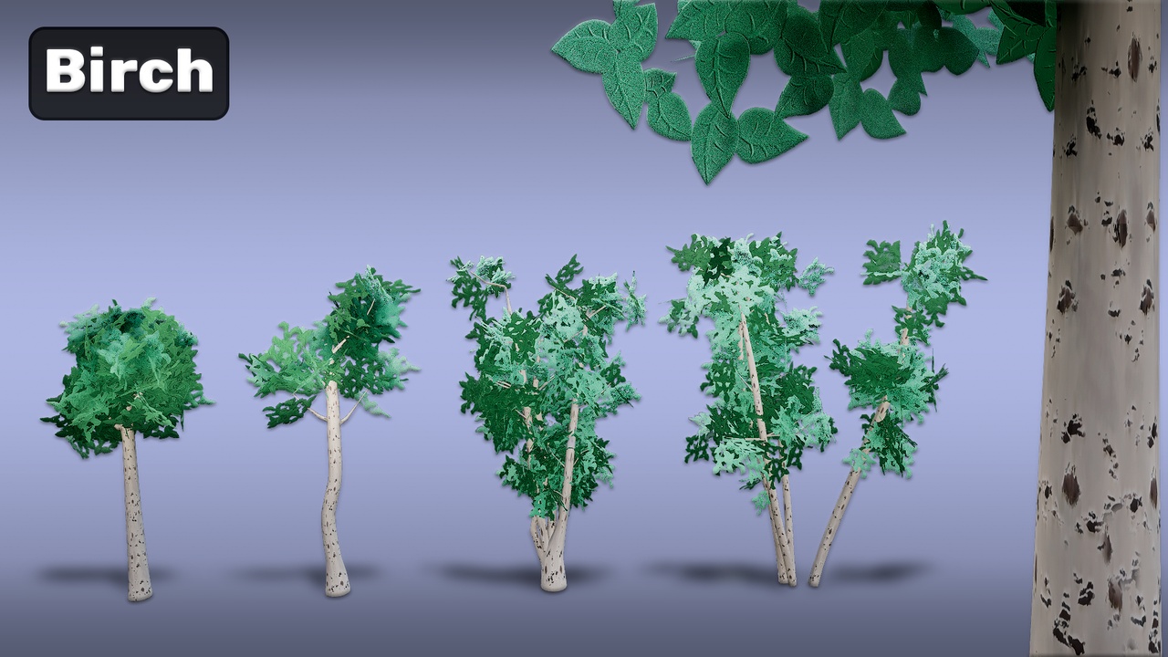 200x Stylized Trees Mega Pack 제품 등록을 위한 미디어 1개