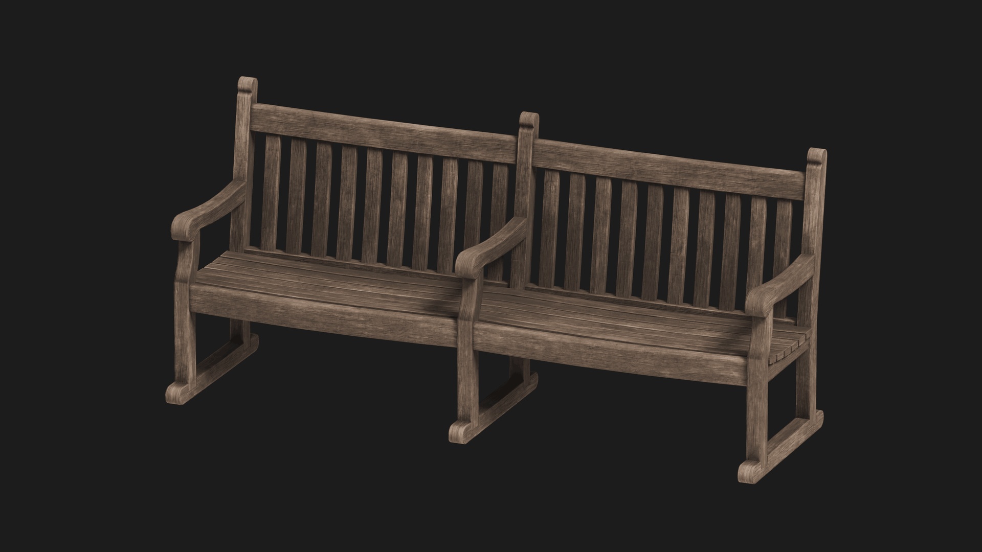 Media 1 for listing Wooden Bench | Vintage English Style (Outdoor Furniture)
