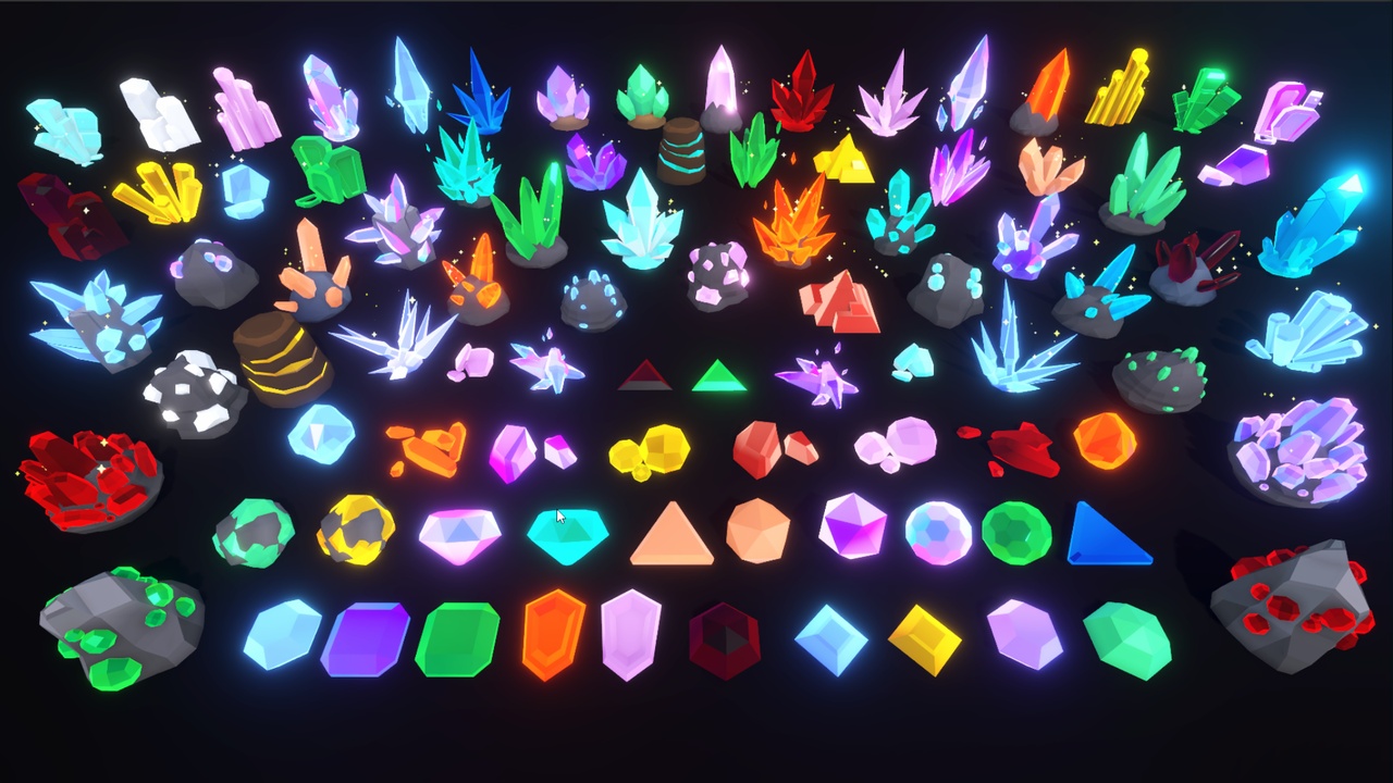 Media 1 for listing Crystal And Gem Asset Pack