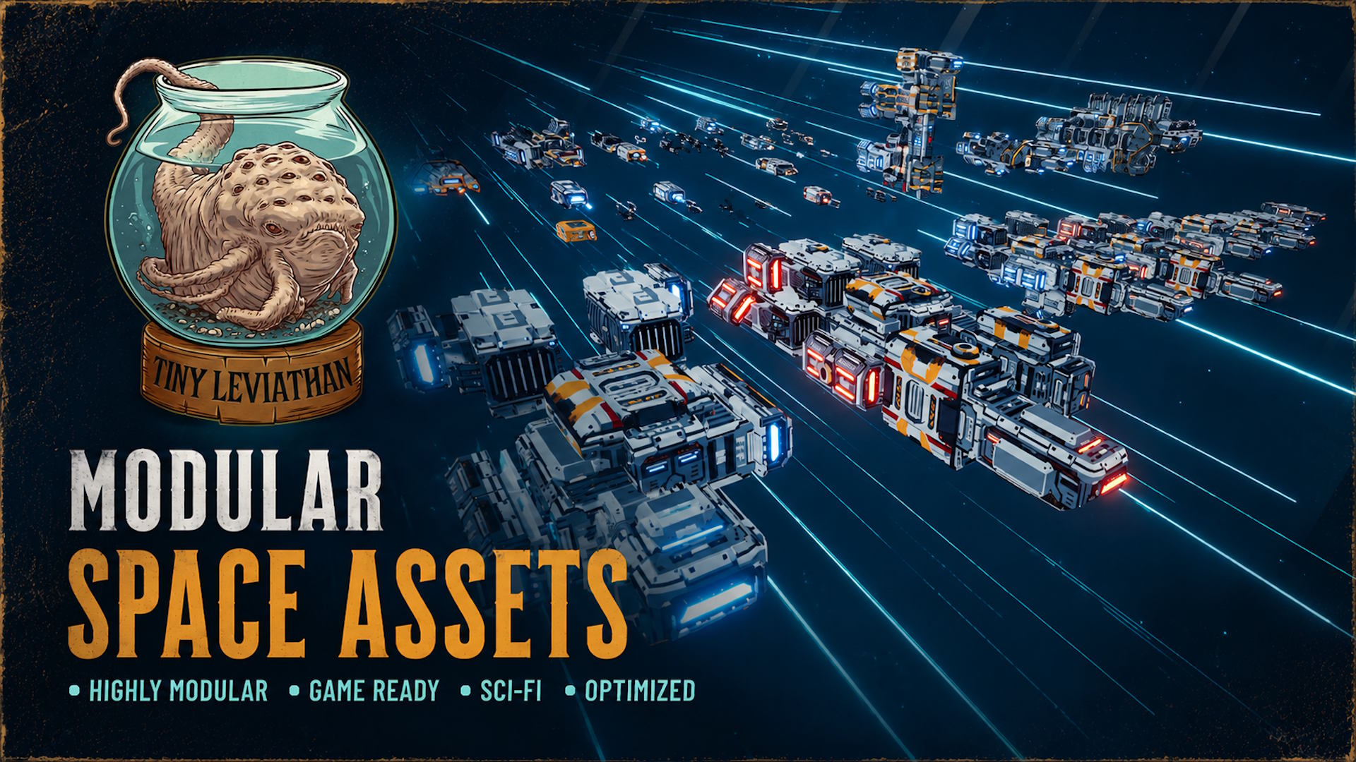 Alliance Spaceship, weapon and accessories pack | Fab