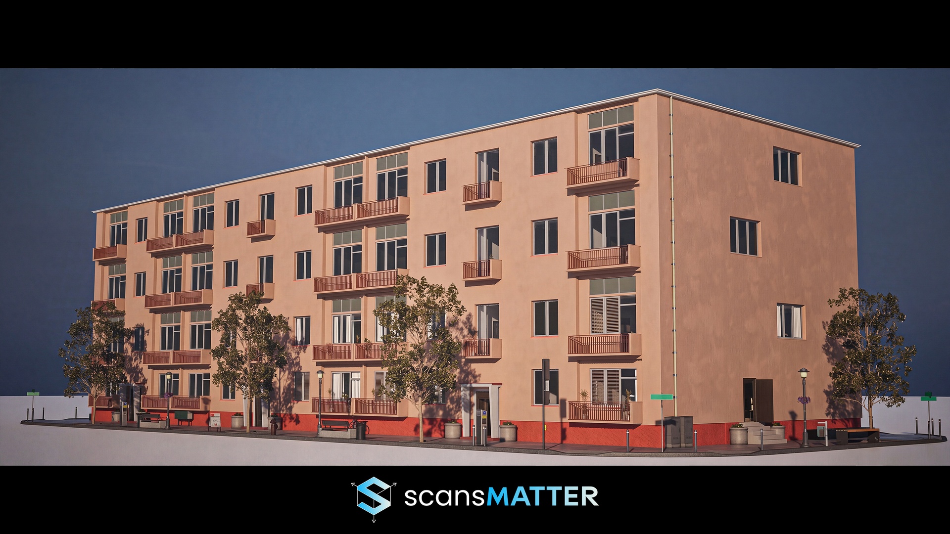 Media 1 for listing Exterior & Interior EU Apartment Block, Interior Apartments