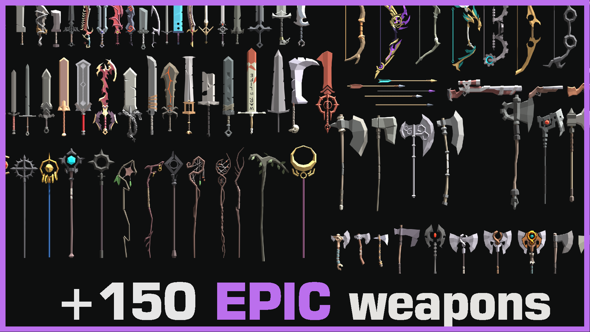 Ultimate Fantasy Weapons | LowPoly Pack | Fab