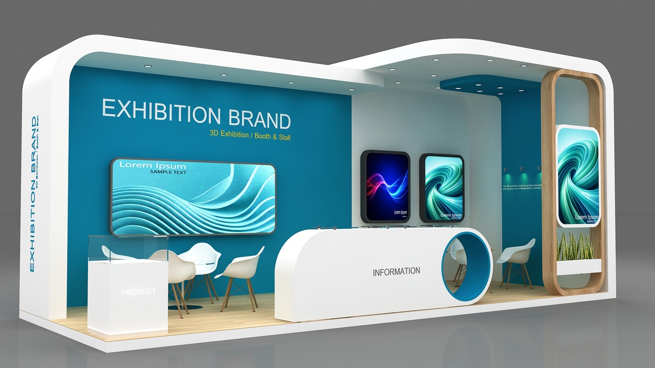 Media 1 for listing 3d stall exhibition booth