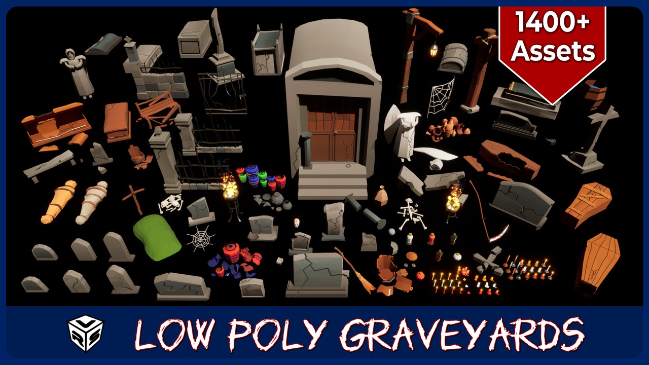 Media 1 for listing Ultimate Low Poly Graveyards
