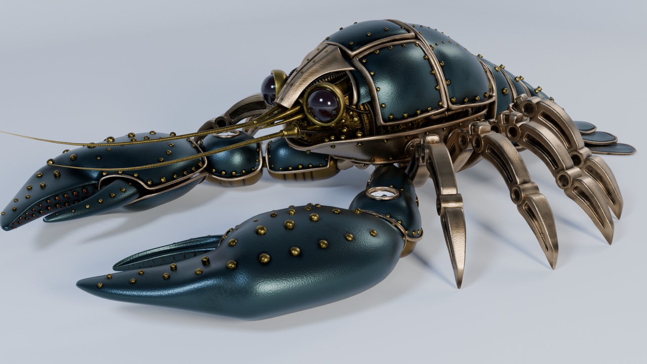 Media 1 for listing Steampunk Robot Lobster