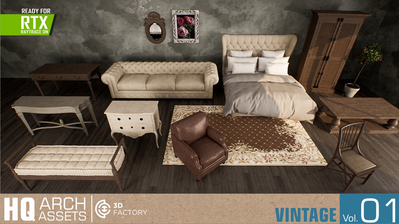 Media 1 for listing HQ Vintage Furniture Vol.1