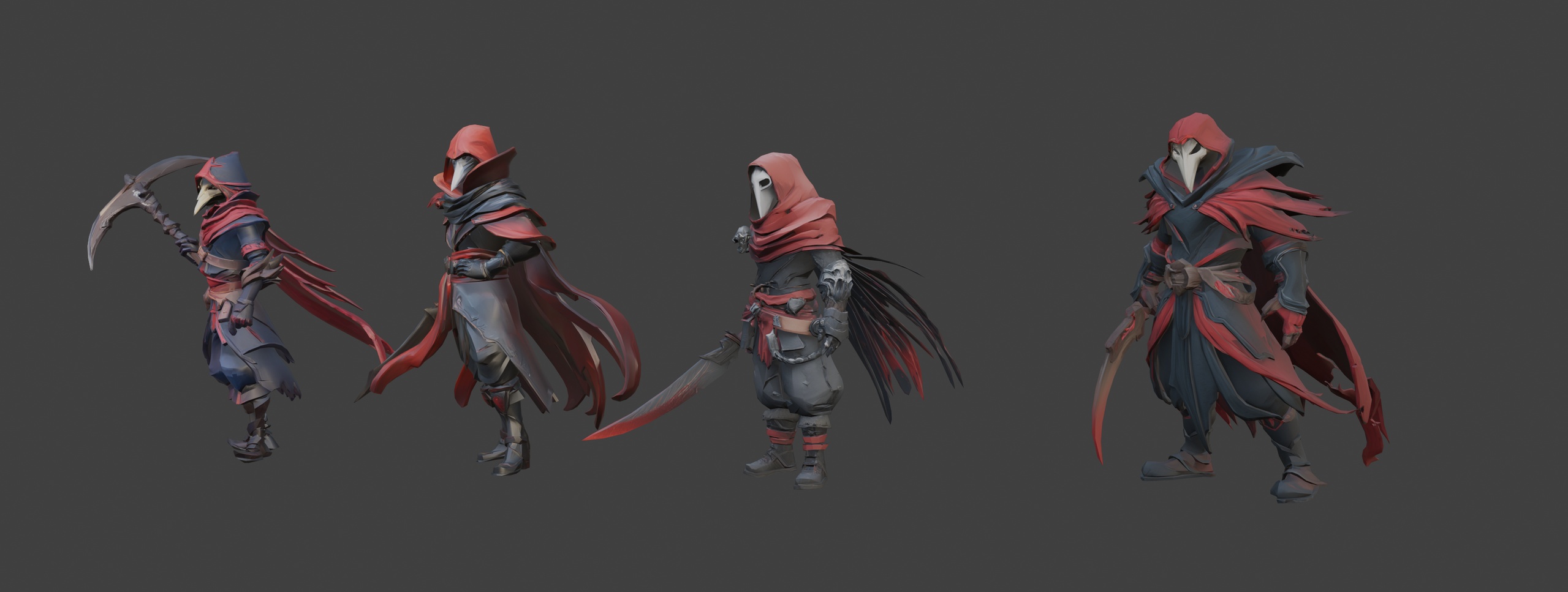 Media 1 for listing Fantasy Bloodveil Assassins 🩸 (LowPoly)