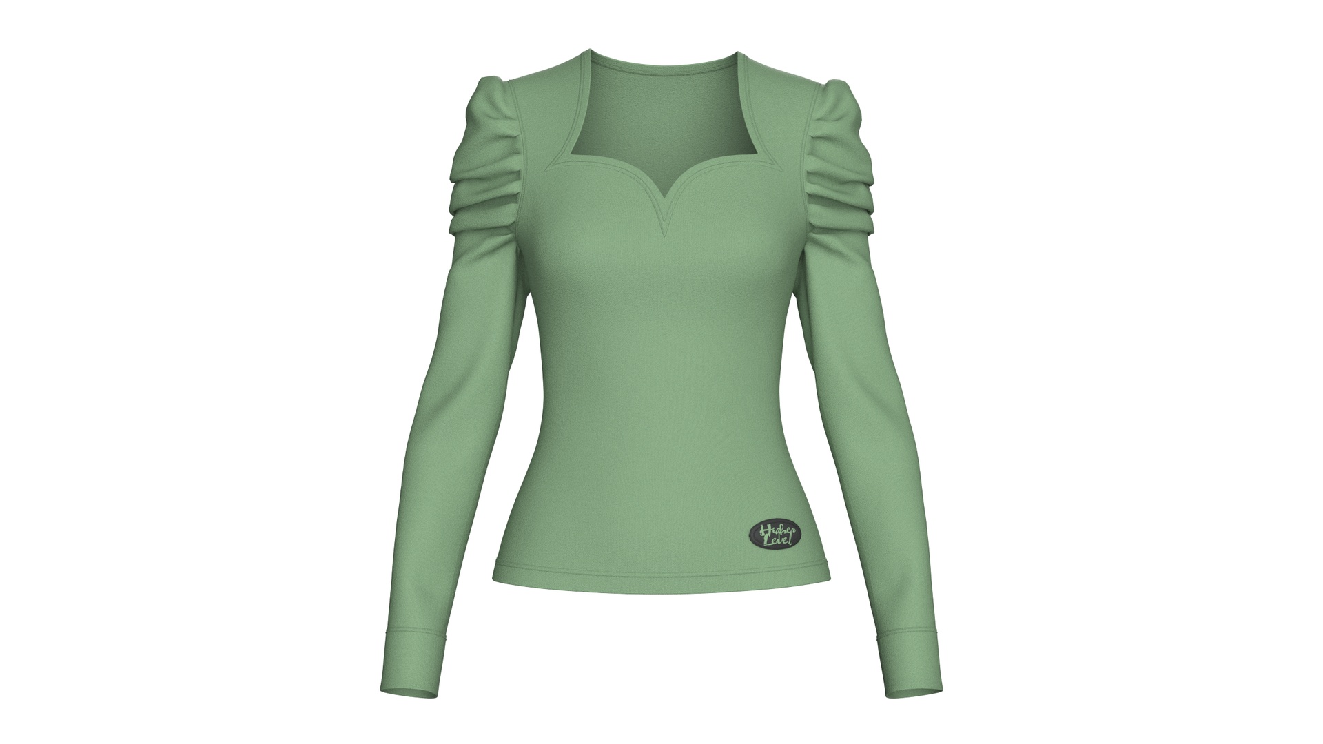 Media 1 for listing Girls Sweetheart Neck Puff - Sleeve Top | High Poly