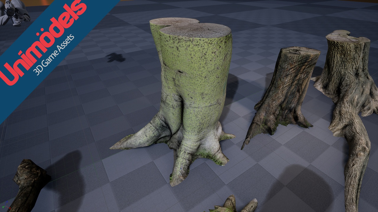 Media 1 for listing Forest trunks photoscanned Vol.1 by Unimodels