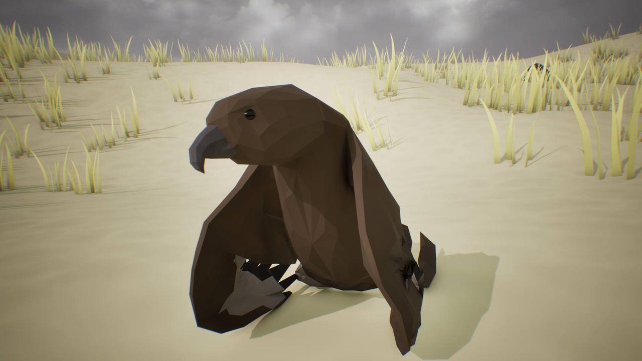 Media 1 for listing Low Poly Bird: Golden Eagle