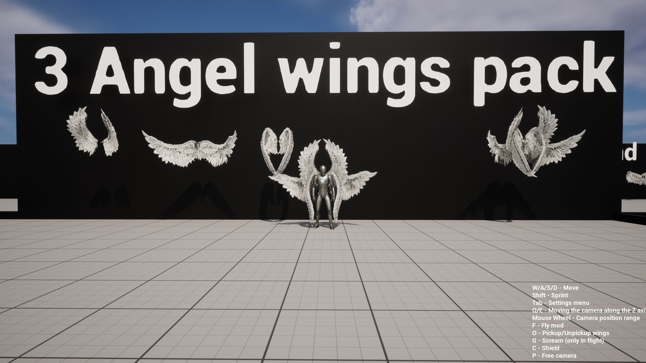 Media 1 for listing Animated Angel 3 wings pack