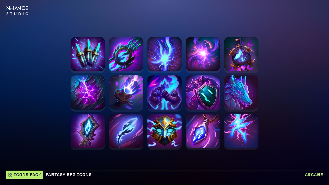 Media 1 for listing Fantasy RPG Icons Pack #2