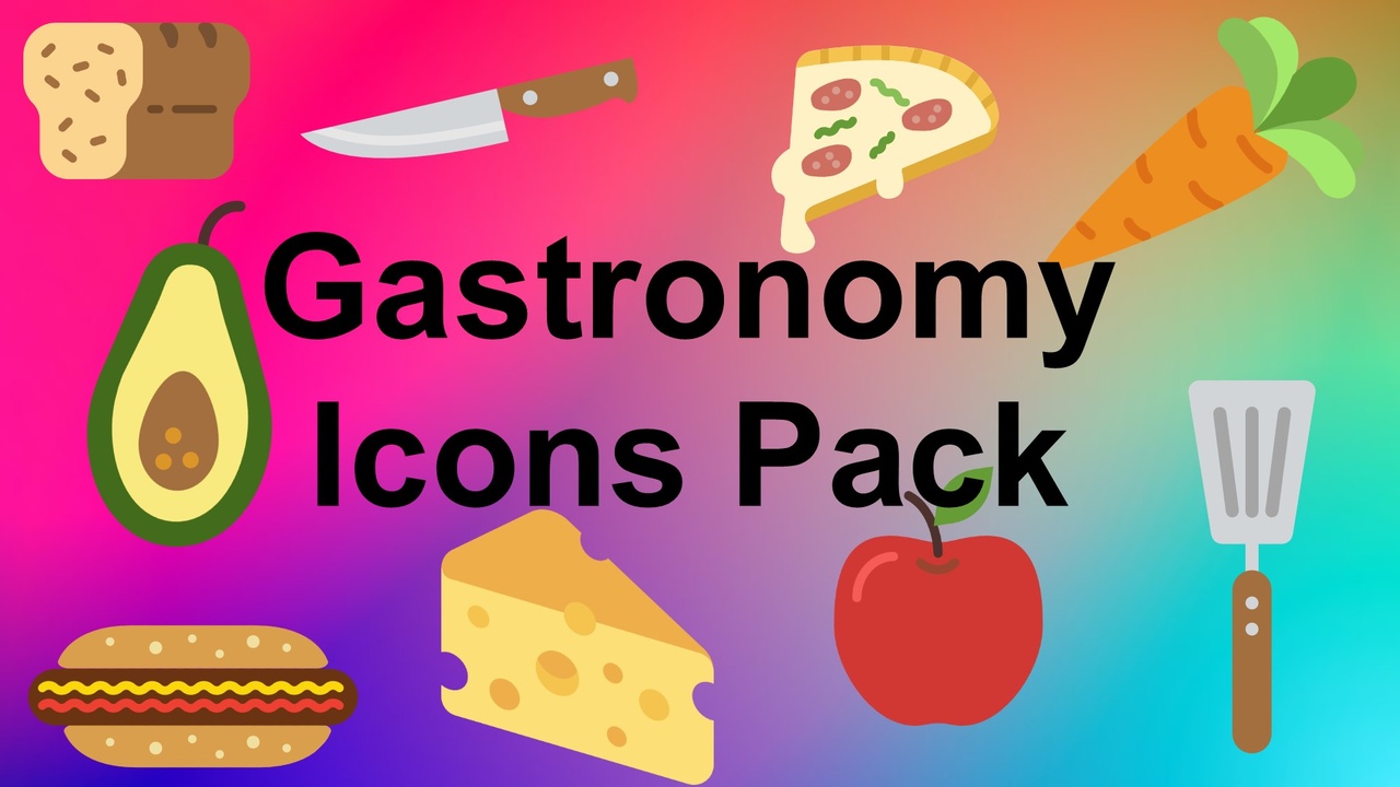 Gastronomy Icons Pack ilanı için 1. medya
