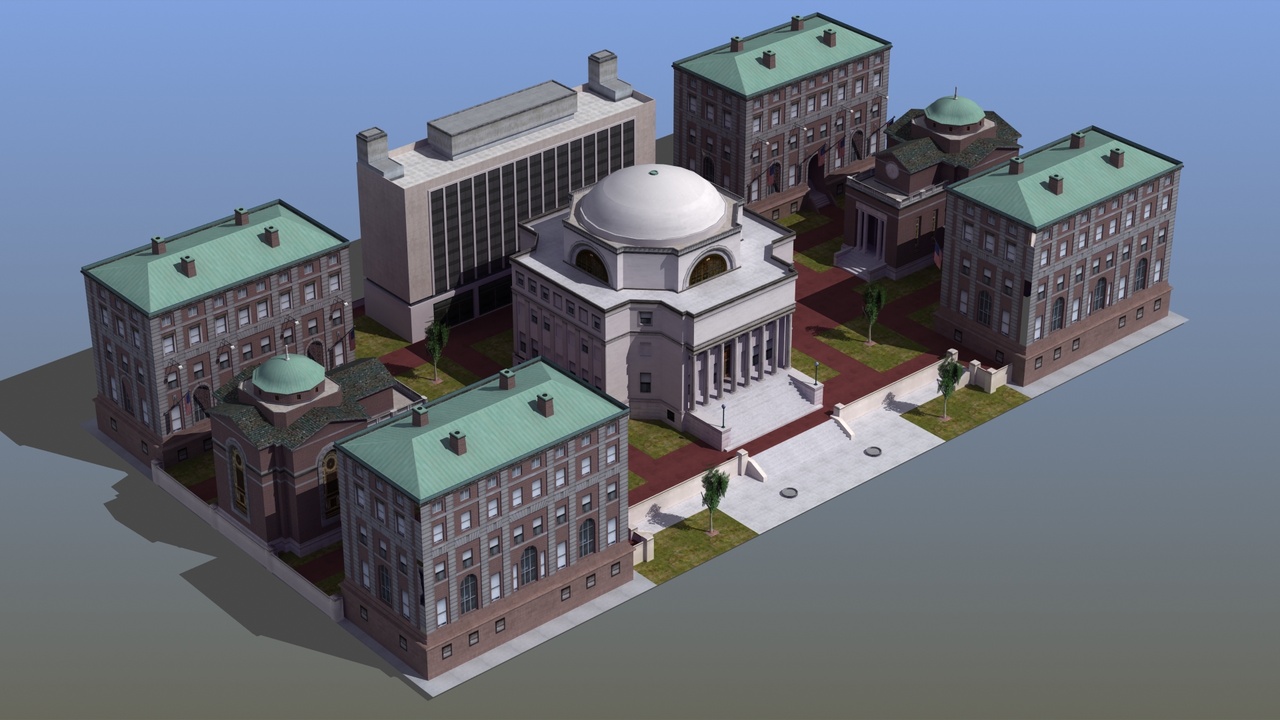 Media 1 for listing University College Campus Game Ready 3D Model
