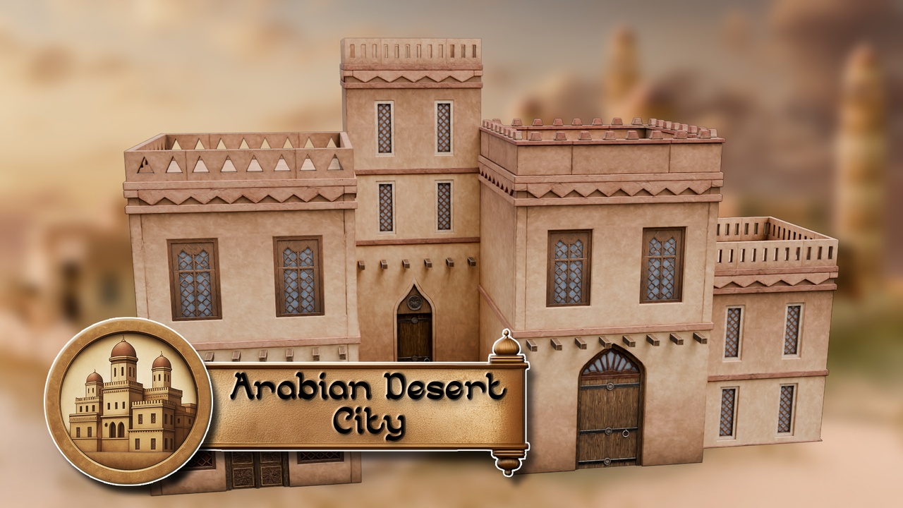 Media 1 for listing 3DT Arabic Modular Asset Pack for Blender & Game Design