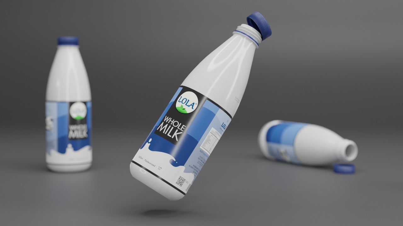 Media 1 for listing Milk plastic bottle