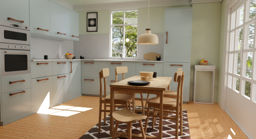 A Complete Peaceful and Serene Kitchen | Fab