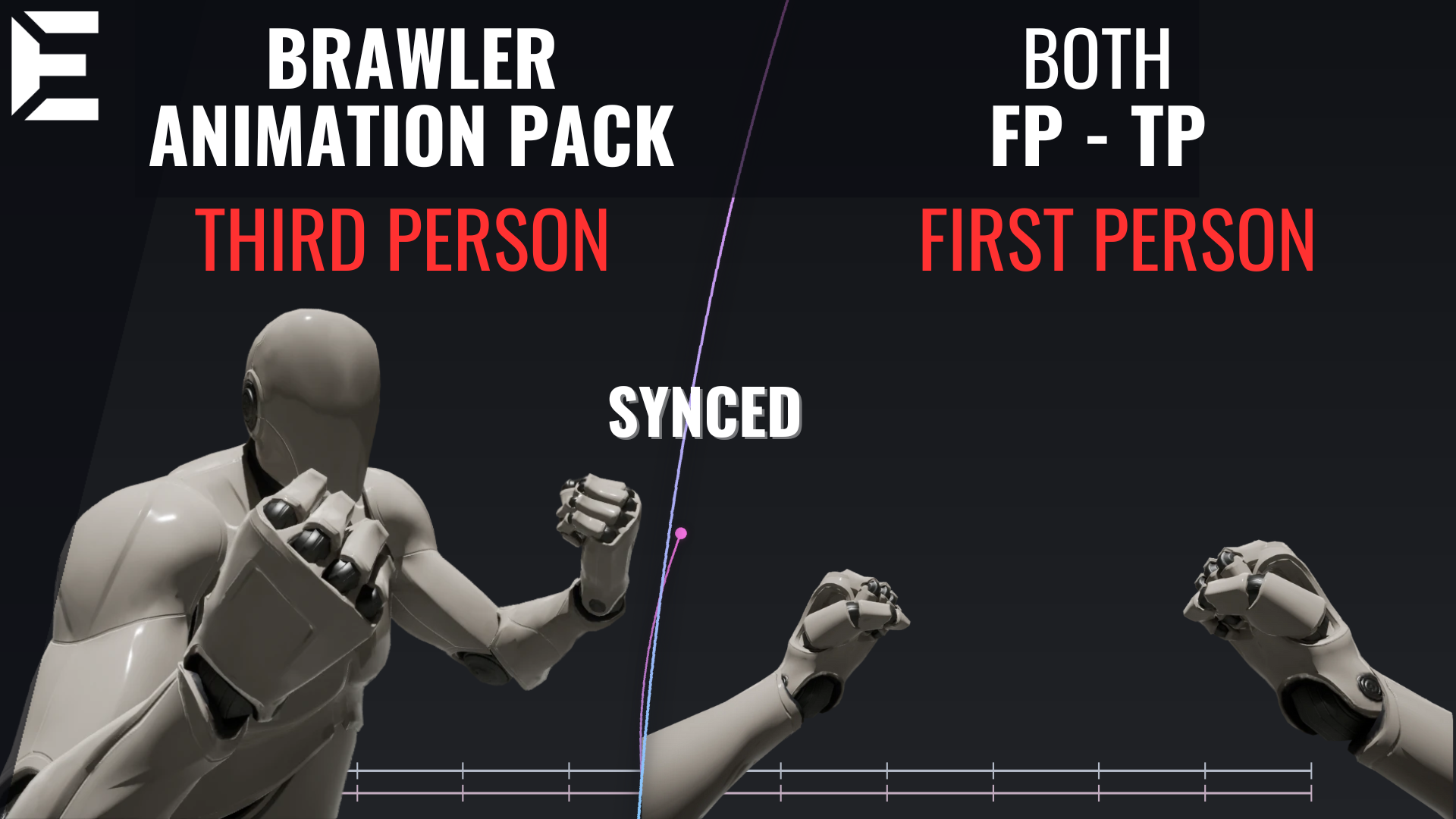 Brawler Animation Pack | Game Ready| Synced FirstPerson & ThirdPerson | Fab