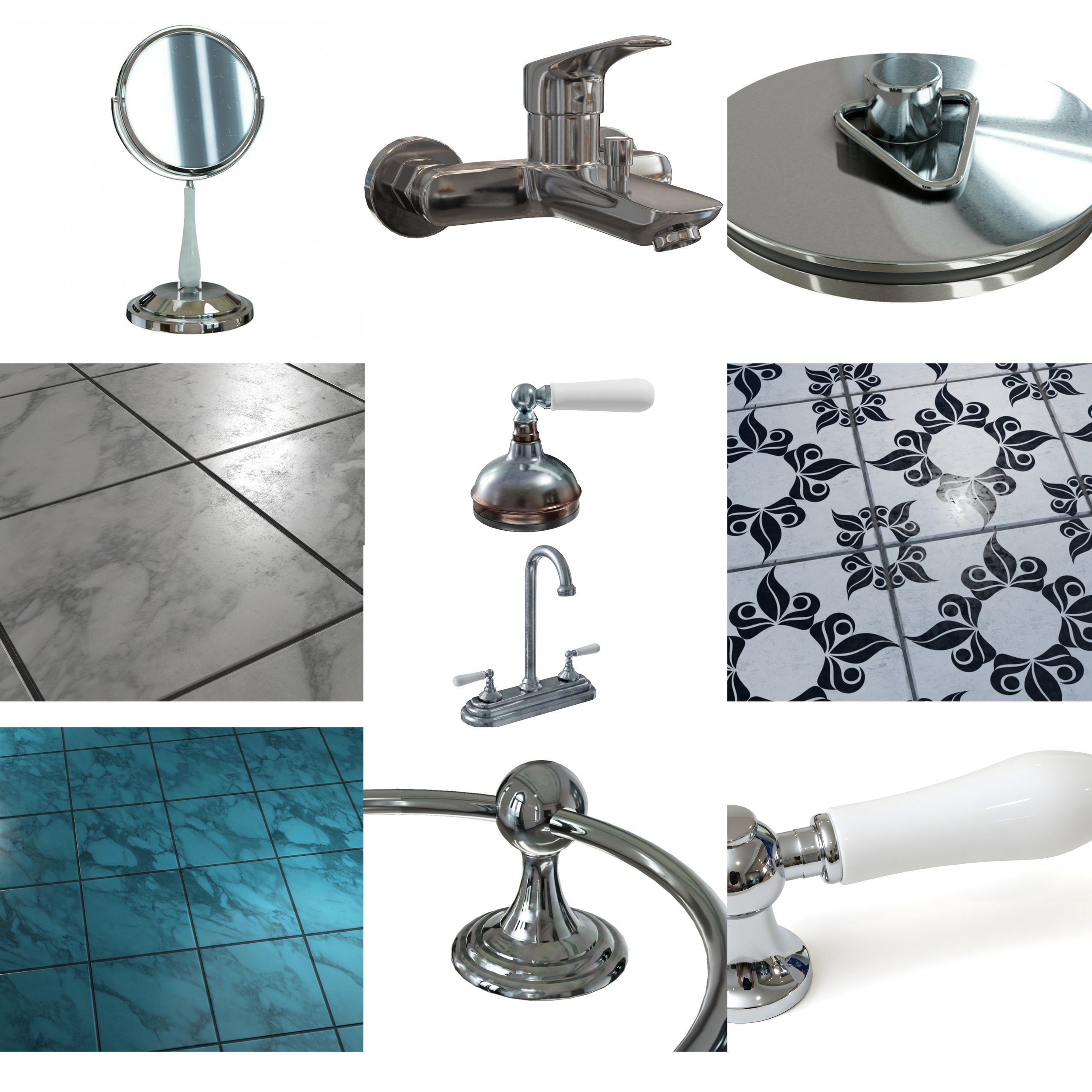 Media 1 for listing Bathroom 3D Asset Collection