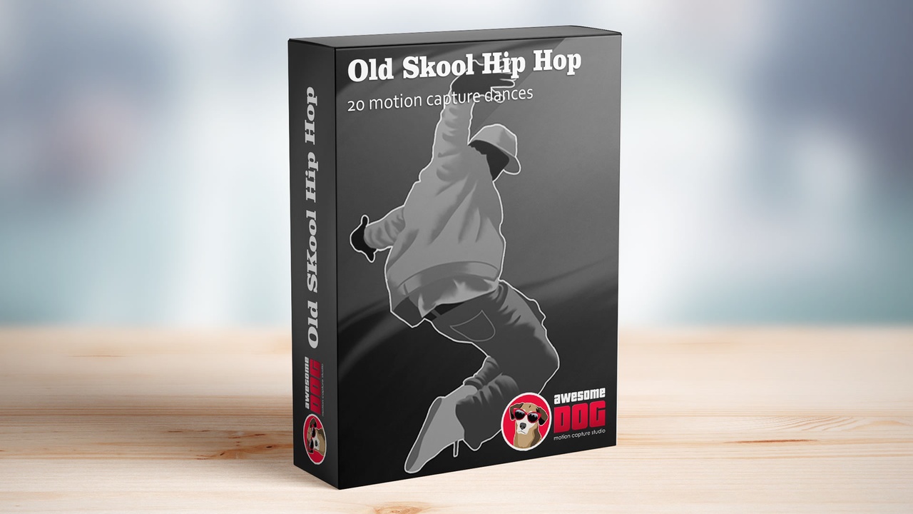 Media 1 for listing Old Skool Hip Hop Mocap Dances