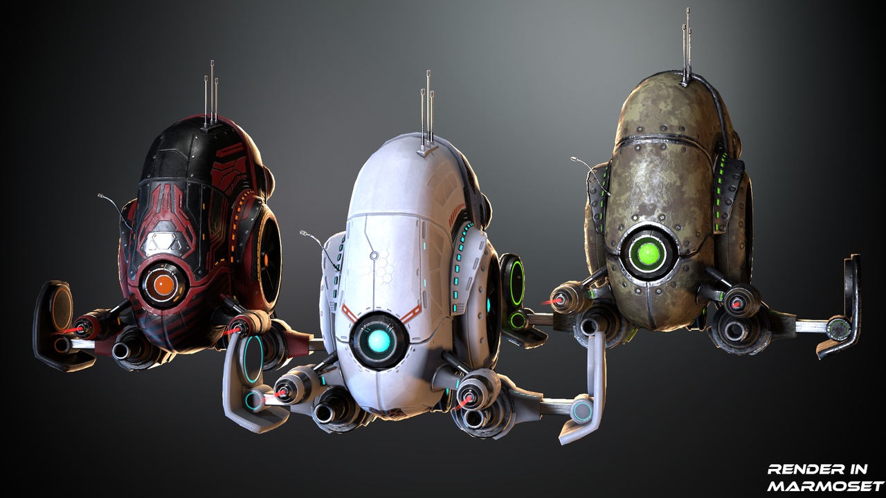 Media 1 for listing Sci-fi Drone 03