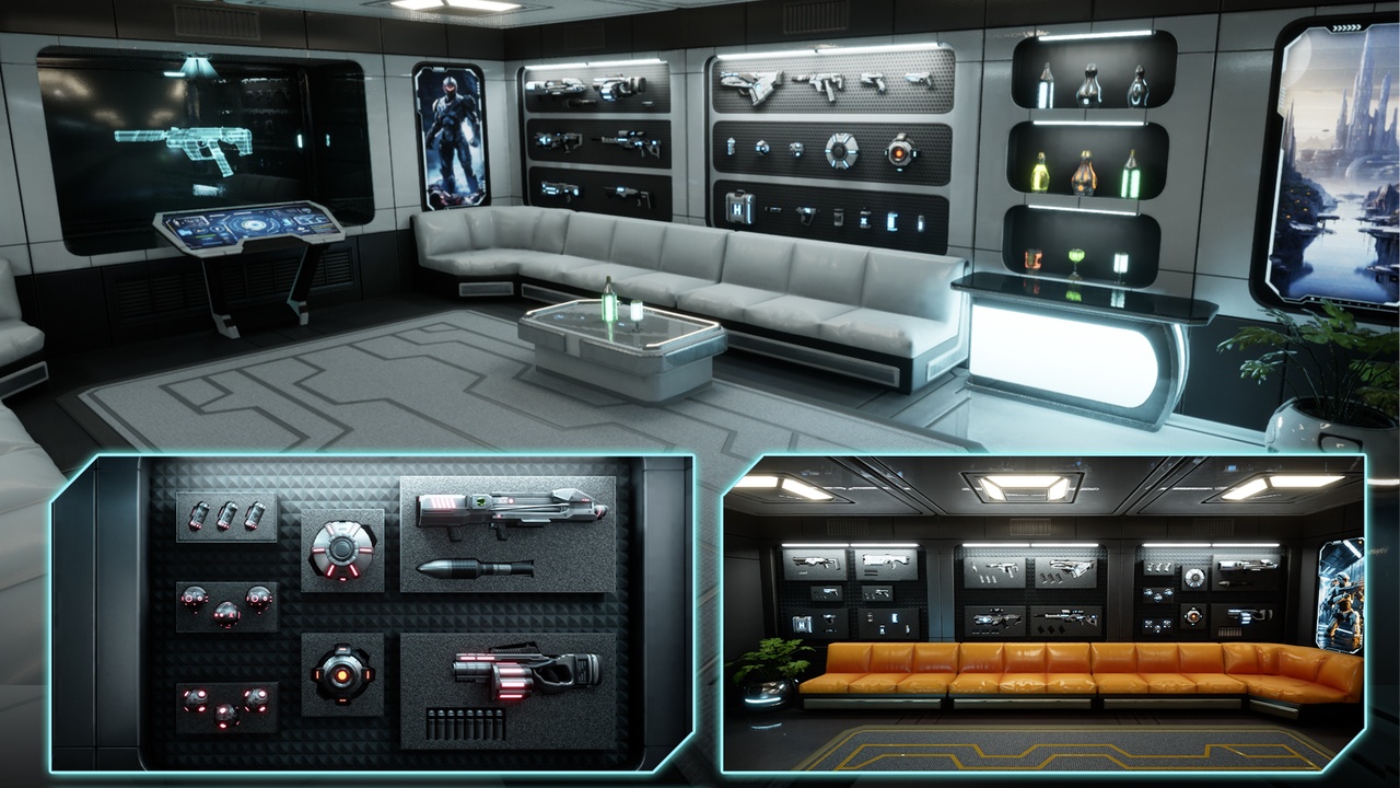 Media 1 for listing Sci-Fi Weapon Rooms