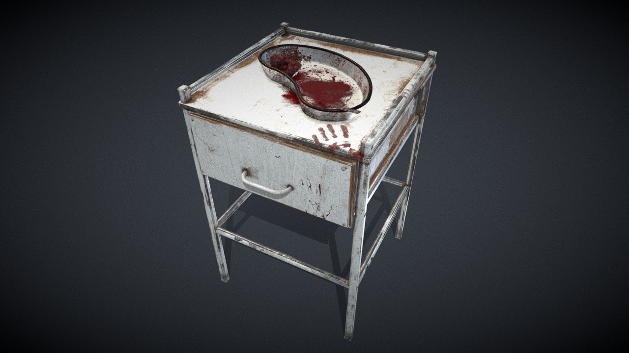 Media 1 for listing Medical table and kidney tray