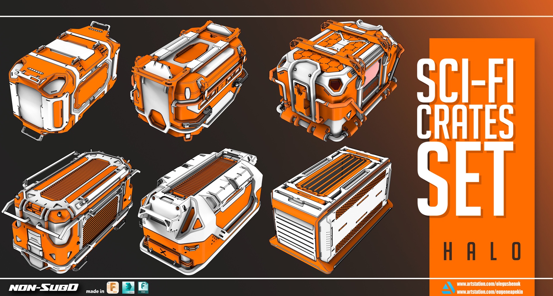 Media 1 for listing SciFi Crates set HALO