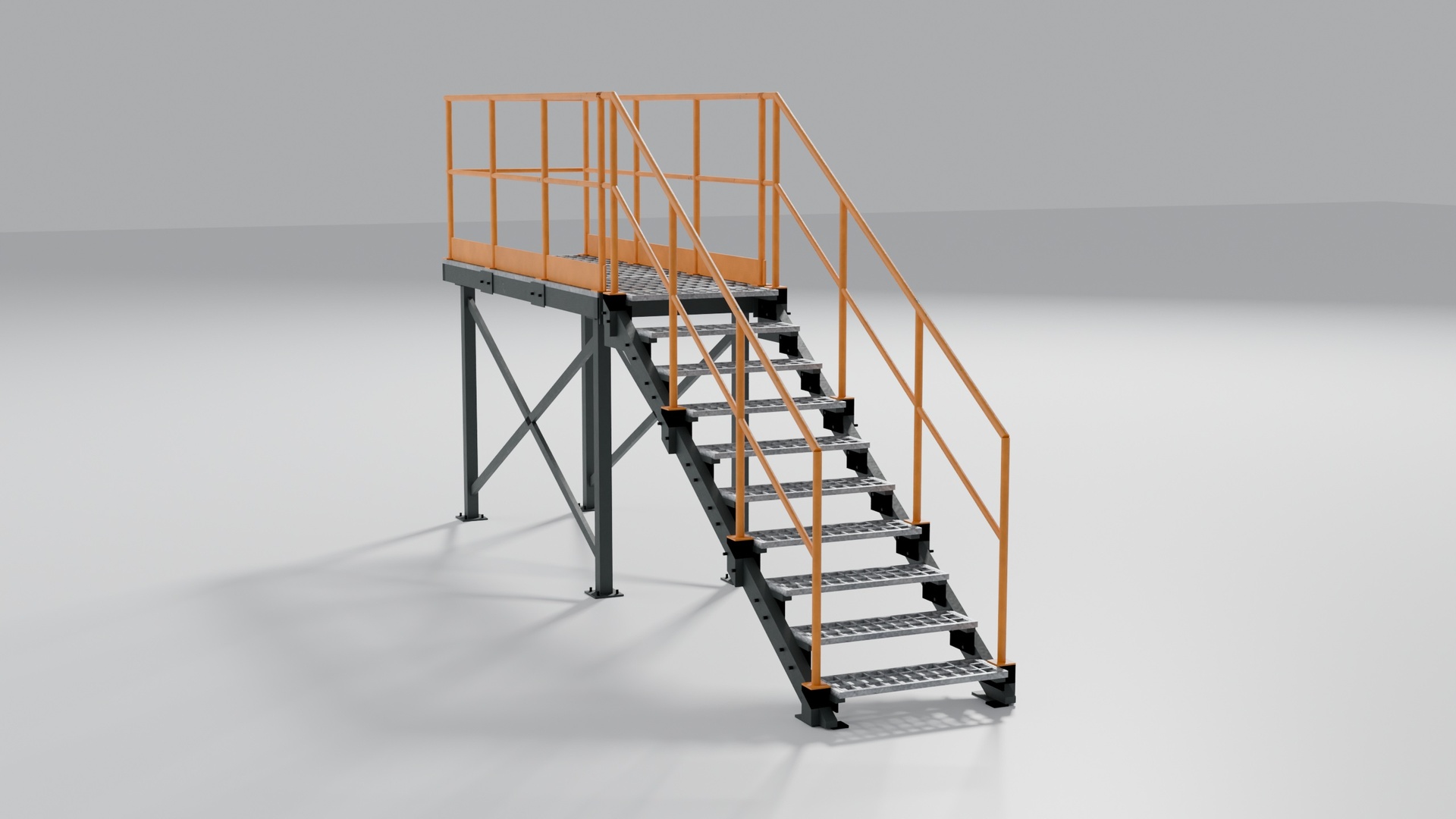 Media 1 for listing Modular Industrial Stair & Catwalk Kit