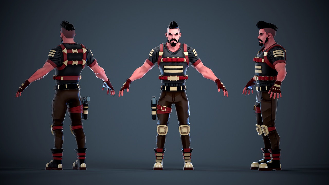 Media 1 for listing Mercenary Soldier - Stylized Character