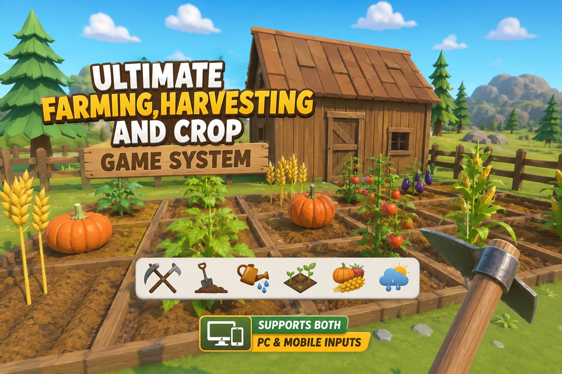 Media 1 for listing Ultimate Farming, Harvesting and Crop Game System – PC & Mobile Ready