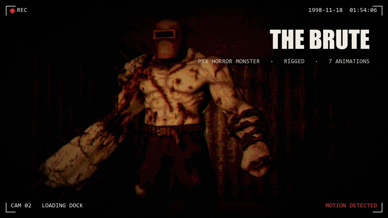 Media 1 for listing The Brute - PSX Horror Monster (PSX + 2K Textures)