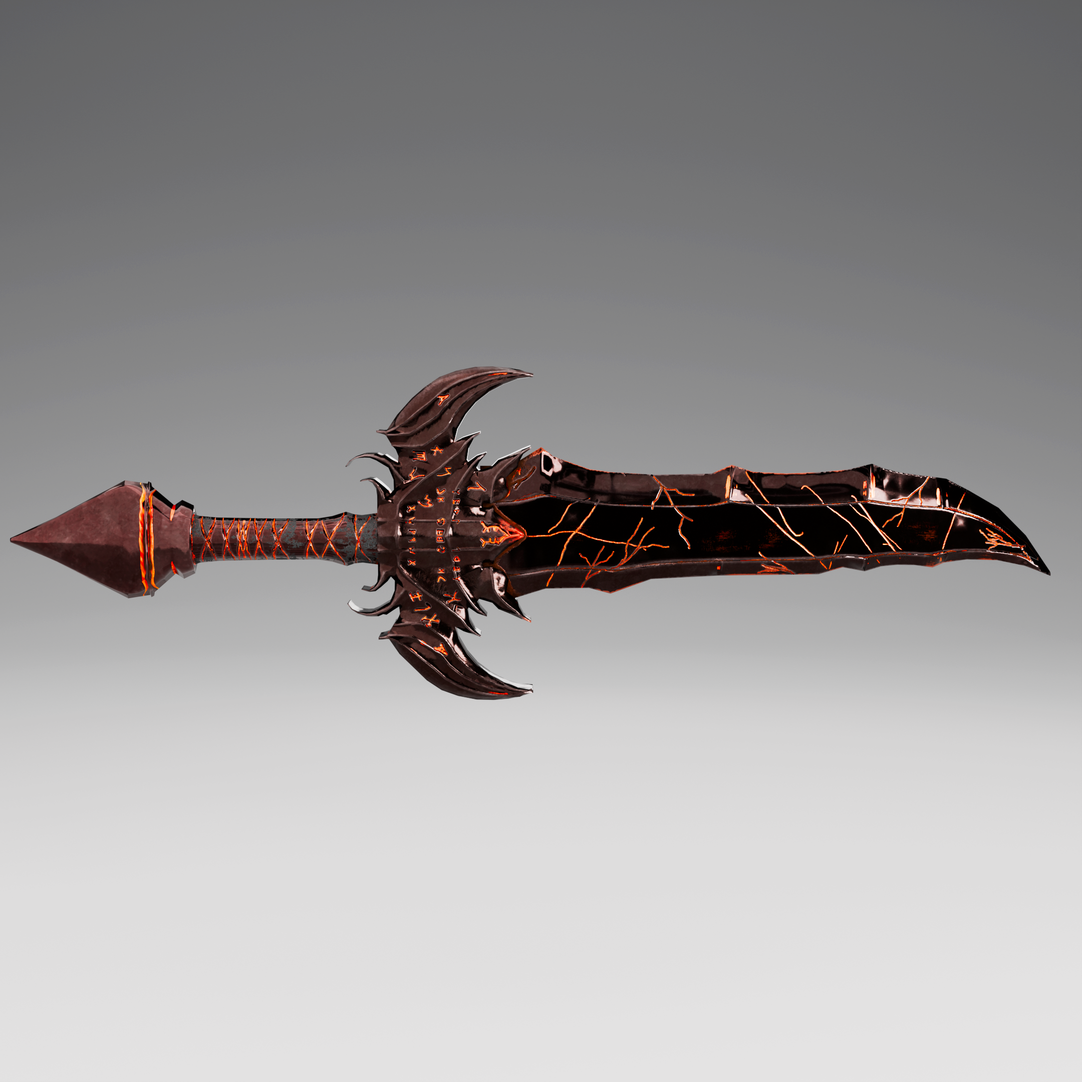 Dark Lava Sword Game Ready 3D Model | Fab