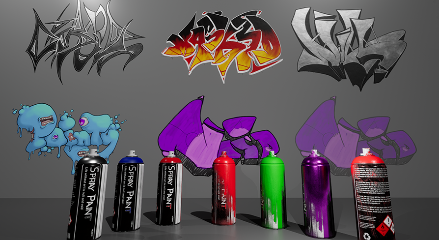 Graffiti Art Pack 1 | Fab