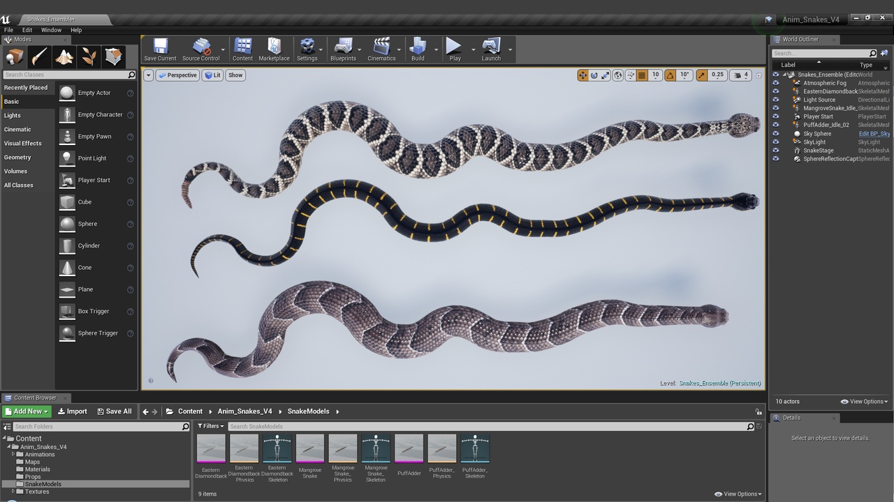 Animated Snakes PBR Volume 4 | Fab