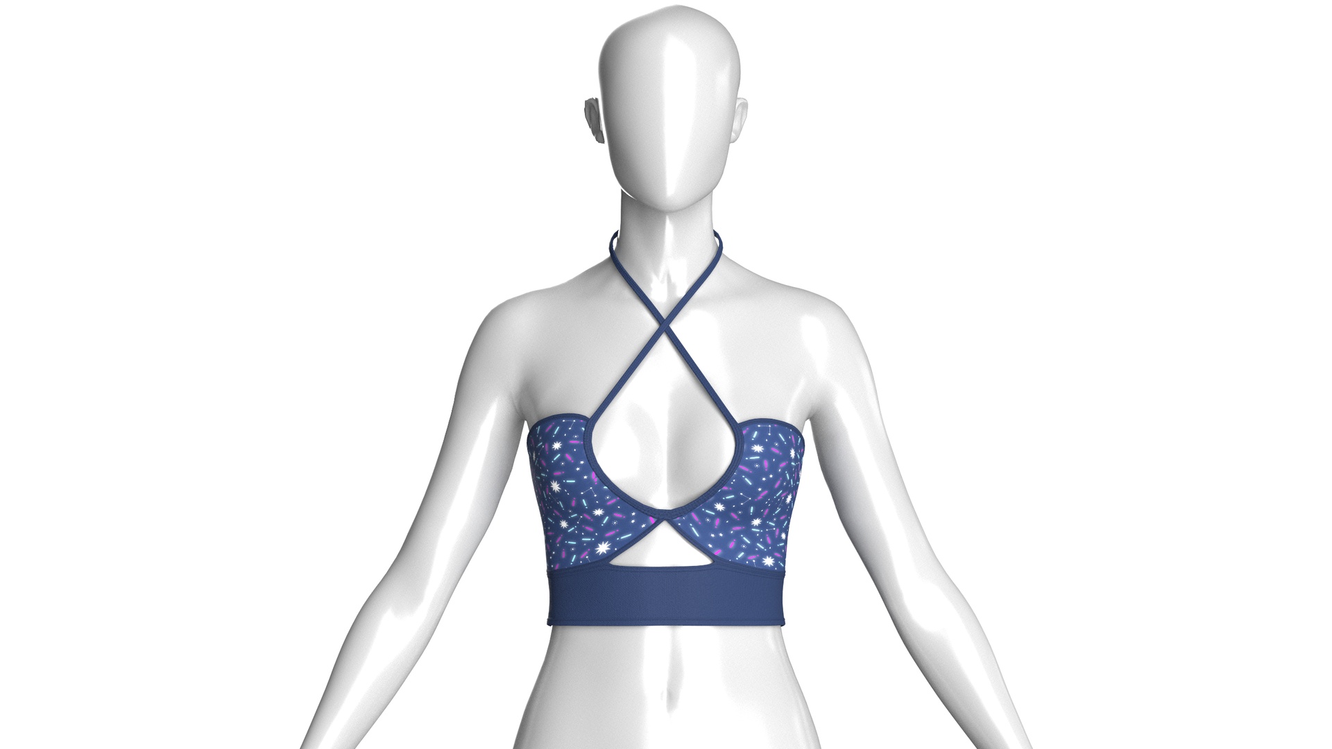 Media 1 for listing Girls Keyhole Bralette Top | High Poly