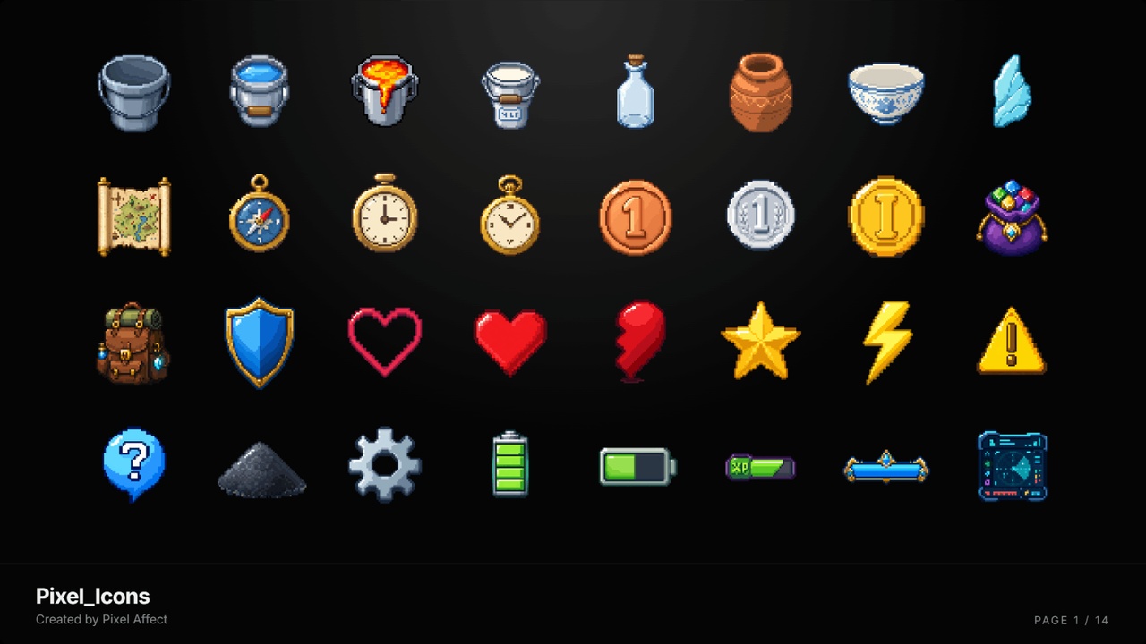 Media 1 for listing Pixel Icons Pack