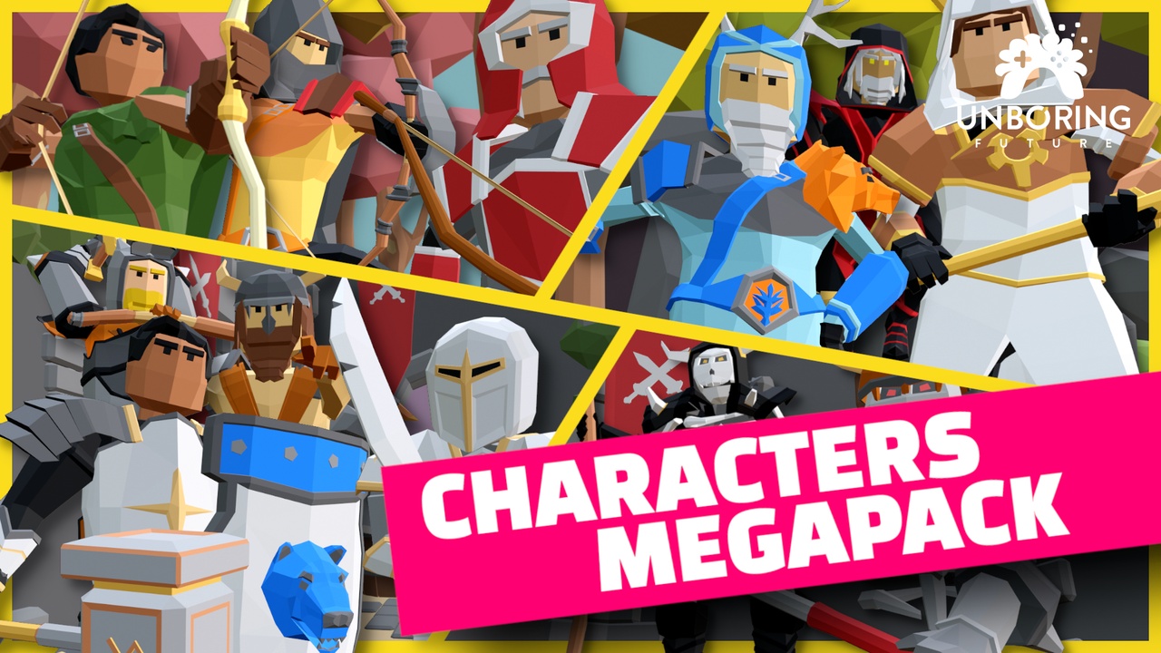 商品 LOW POLY CHARACTERS MEGAPACK BUNDLE - Animated 的媒体 1