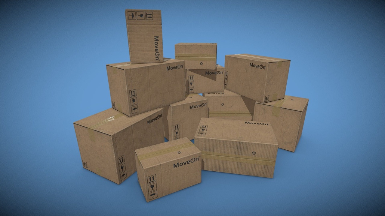 Media 1 for listing Set of Cardboard Boxes